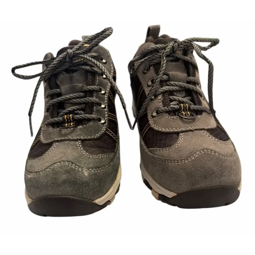 Mens LL BEAN Size 7 Hiking Snow Shoes Sneakers Gray Black
